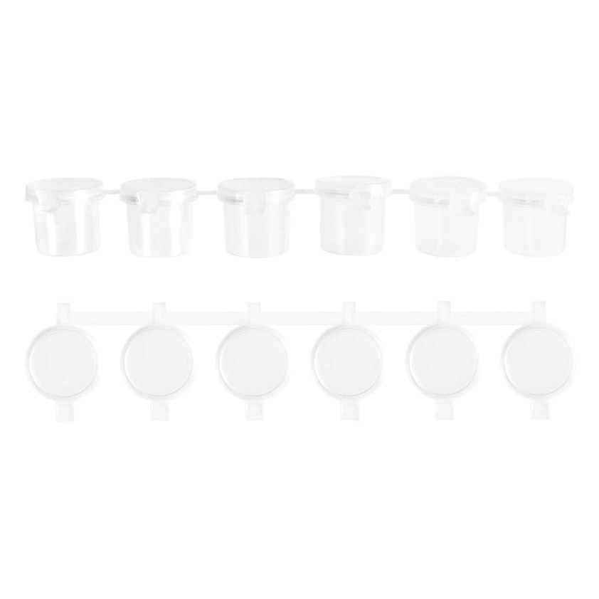 Завод прямые поставки 10 мл пигмент пустая коробка шесть связанных пропиленовый пигмент гипс цифровая картина маслом коробка пластиковый пигмент пустая коробка