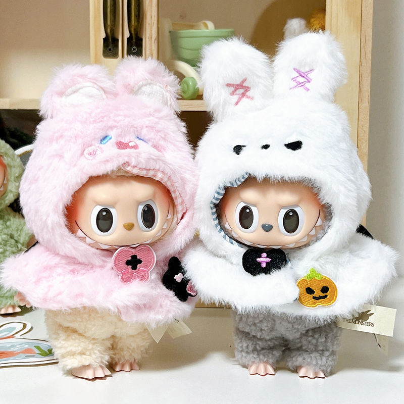 スポットバブルビニール人形ラブブ服着せ替えラブブペンダントかわいい超かわいい人形|undefined