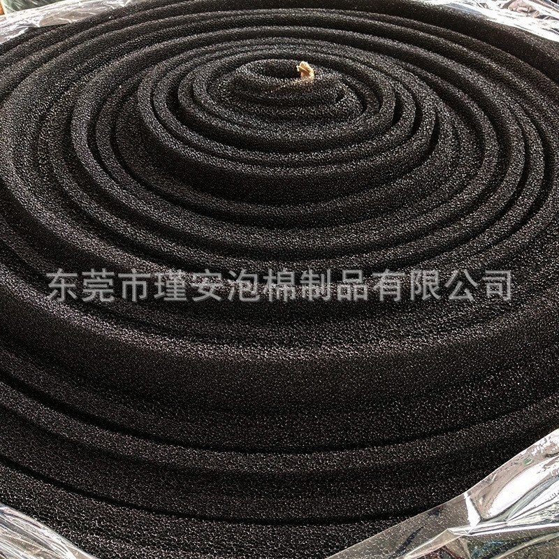 供应黑色50米长卷料 鼓风机防尘透气过滤网漆雾空气净化阻燃爆破
