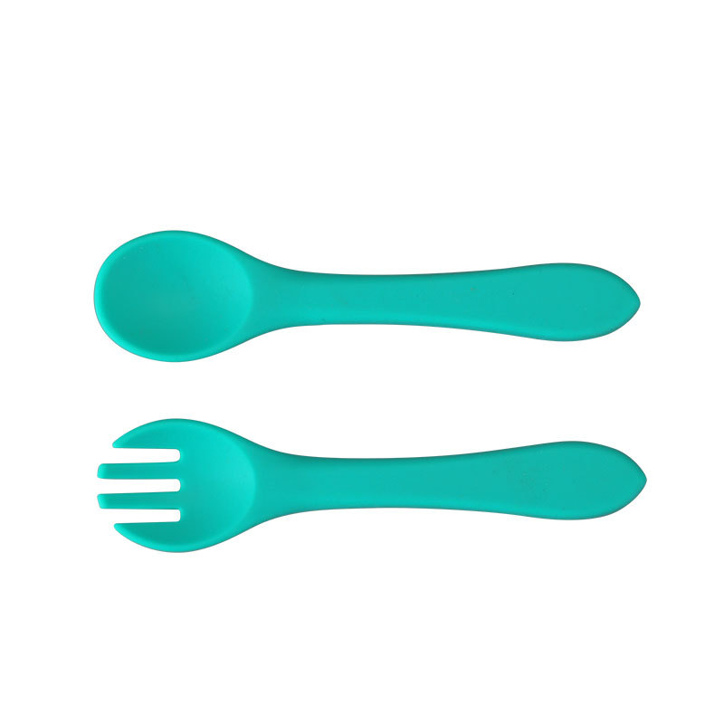 Vajilla de Silicona para Bebés/Niños, Incluye Tazón y Cubiertos, Antideslizante