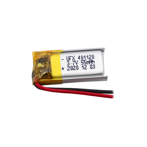 Friend Flying UFX401120 55mAh 3.7V Rechargeable Smart Bracelet Battery Locator Battery