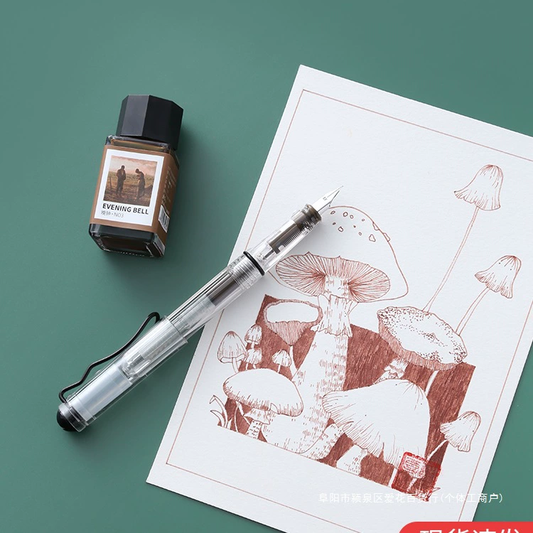 Прозрачная ручка для рисования, художественная акварельная живопись, водостойкие чернила, аниме, крючок, линия, ручка, дизайн, ручка для рисования, кисть