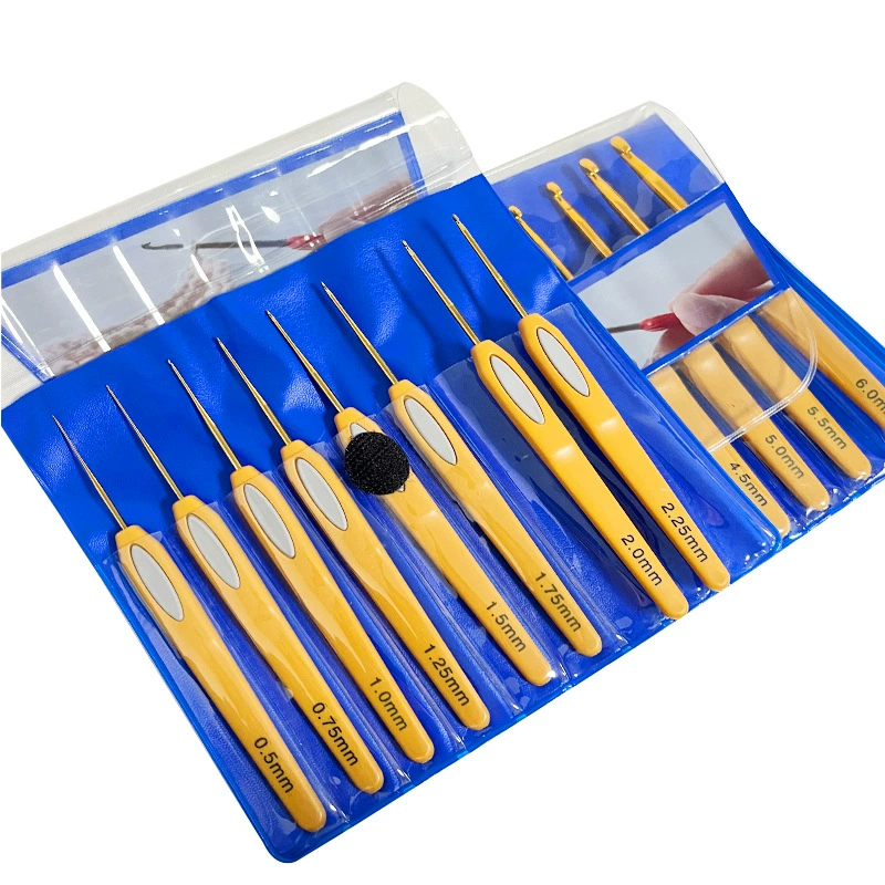 [Крючок для инструментов] пластиковая ручка классический золотой свитер ручной работы Вязание крючком шерстяное нескользящее вязание крючком