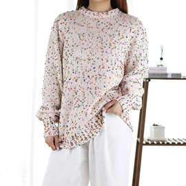 现货跨境女装欧美爆款针织衫毛衣秋冬批发套头彩色时尚百搭