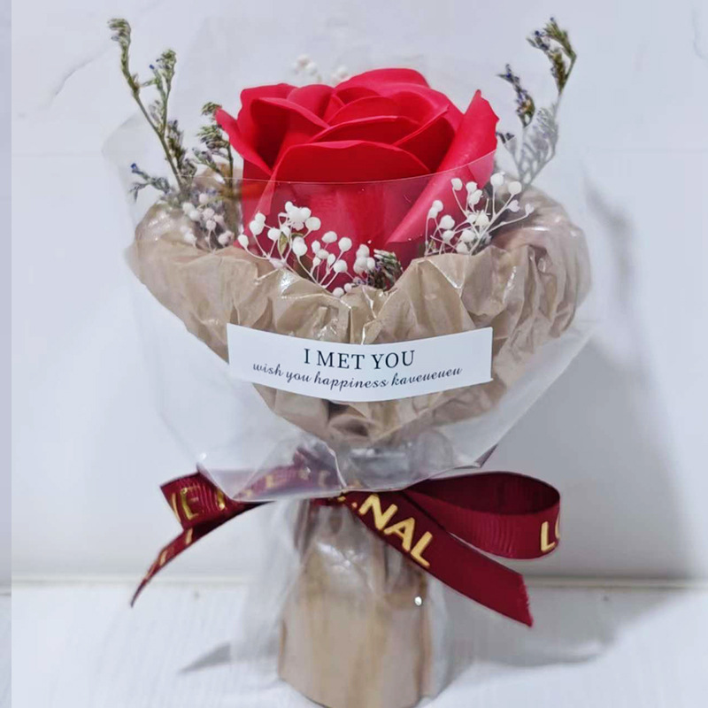 INS风迷你口袋见面小花束玫瑰花生日情人妇女节礼物浪漫惊喜