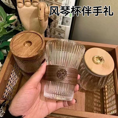 High-looking glass organ cup, household hanging ear coffee cup, souvenir water cup, gift cup, printed logo