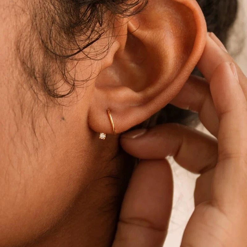 Minimalist Geometric Diamond Drop Earrings For Women Elegant Design_voghion.com