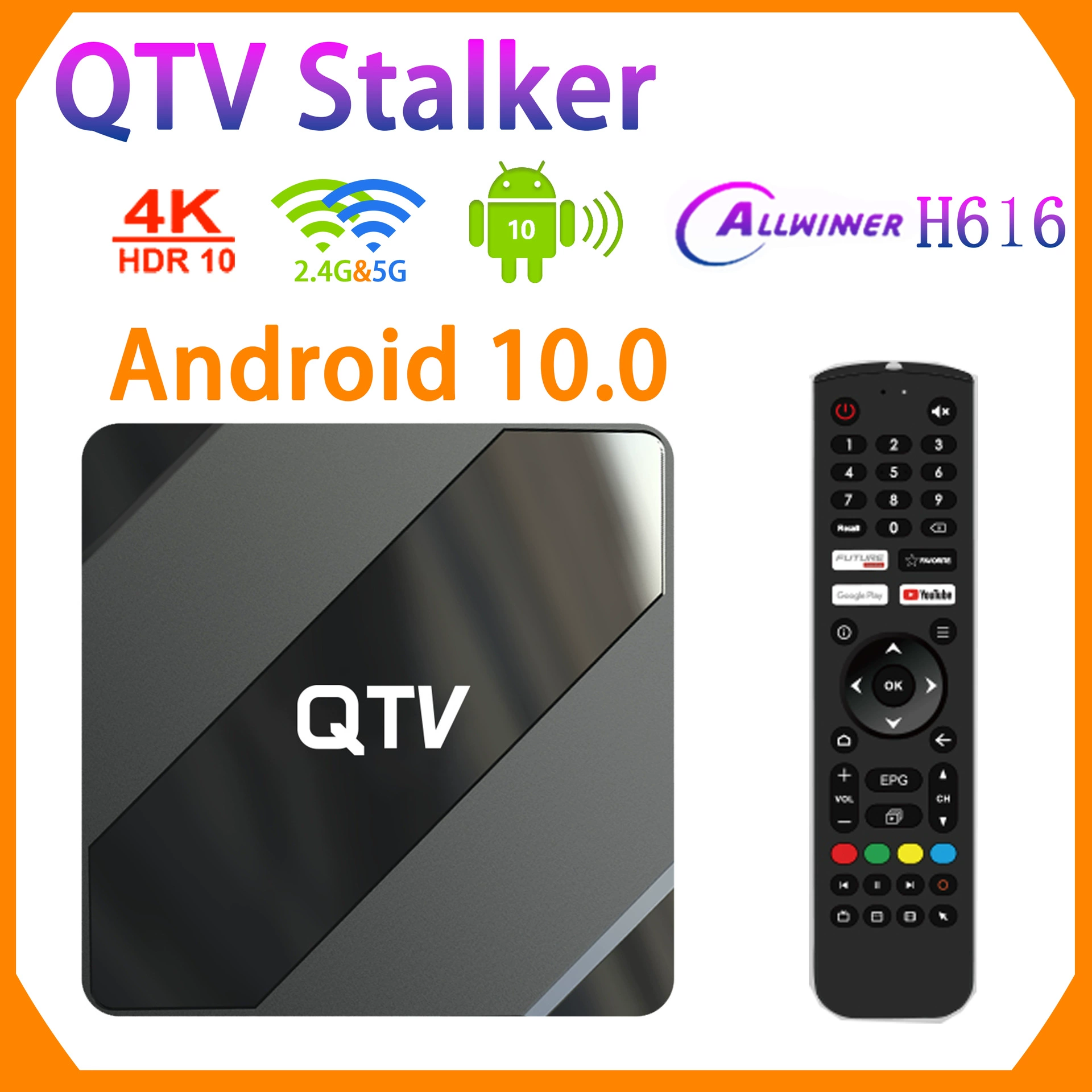 Внешнеторговый взрыв QTV, промежуточный ключ H616Android10 IPTV Stalker Cross - перекрестныйностранная торговля Q5 box