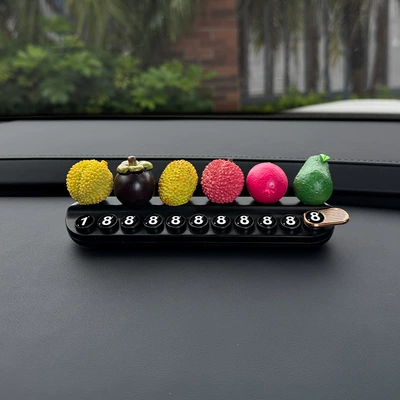 cars, creative decorative accessory – Nömrəli dayanma kartı - parking-sign-black-scented-version-6-full-leather-fruits