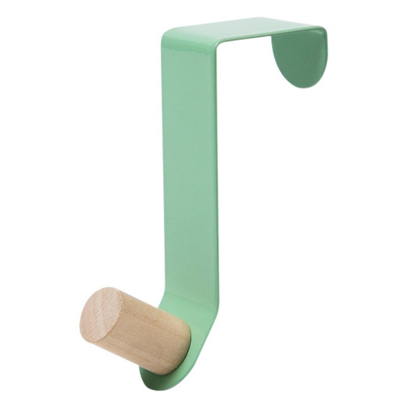 Puerta de hierro gancho trasero colgador de puerta sin perforar puerta trasera gancho creativo estante de almacenamiento dormitorio almacenamiento artefacto