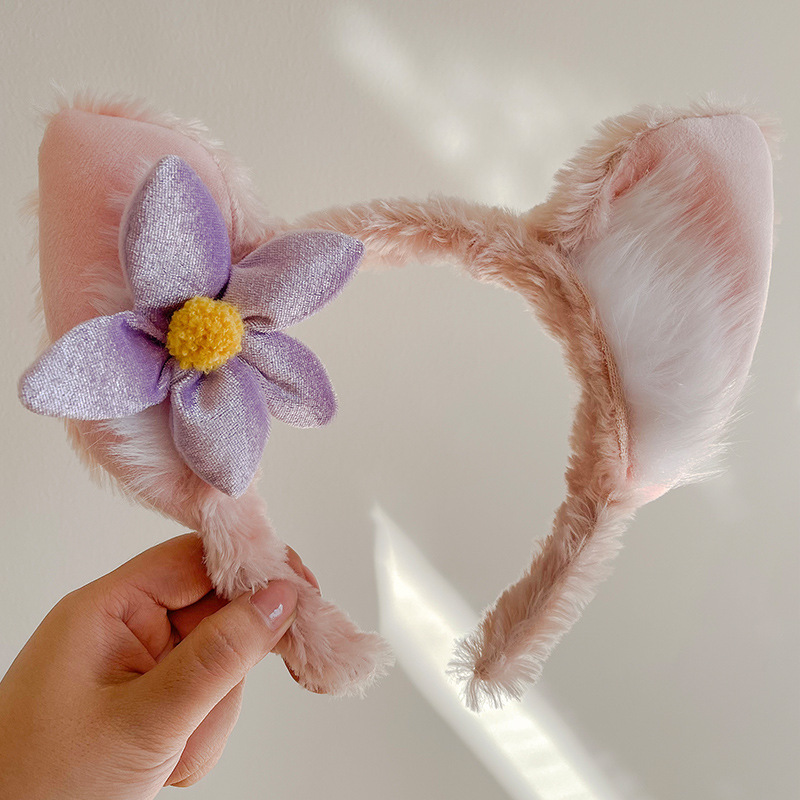 Cartoon demi-season velvet headband