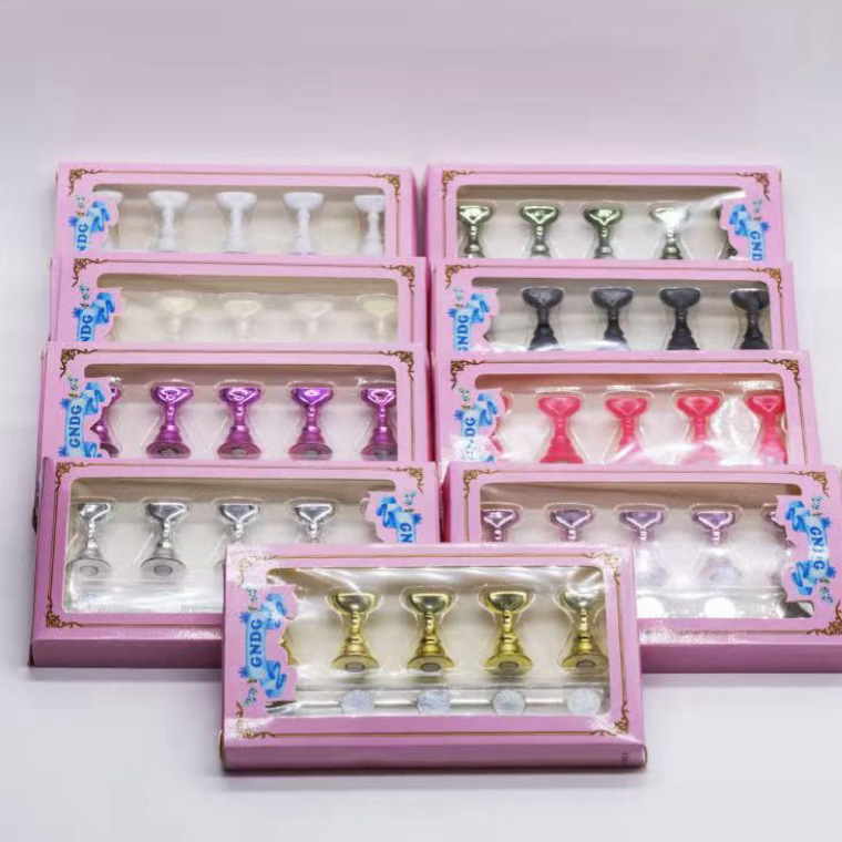 Nail Art Tools Japanese Style Nail Art Board Magnetic Nail Tip Holder Nail Tip Display Crystal Base Practice Stand