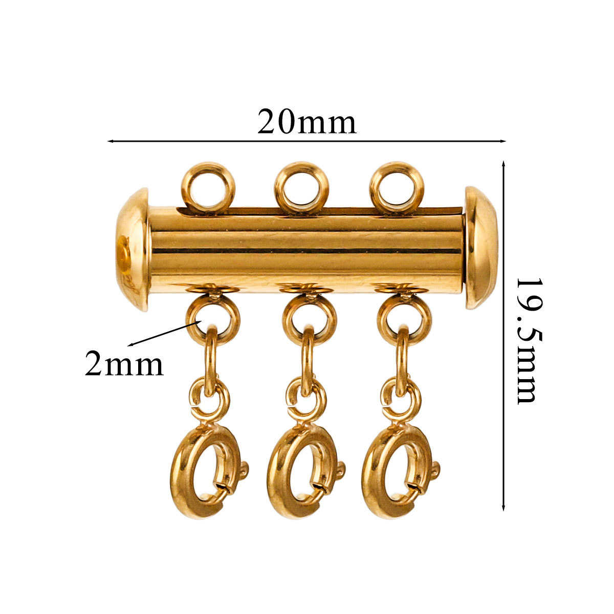 Plating Craft 1 Piece 20*19.5MM 304 Stainless Steel Geometric Jewelry Buckle Lobster Clasp Jewelry Accessories