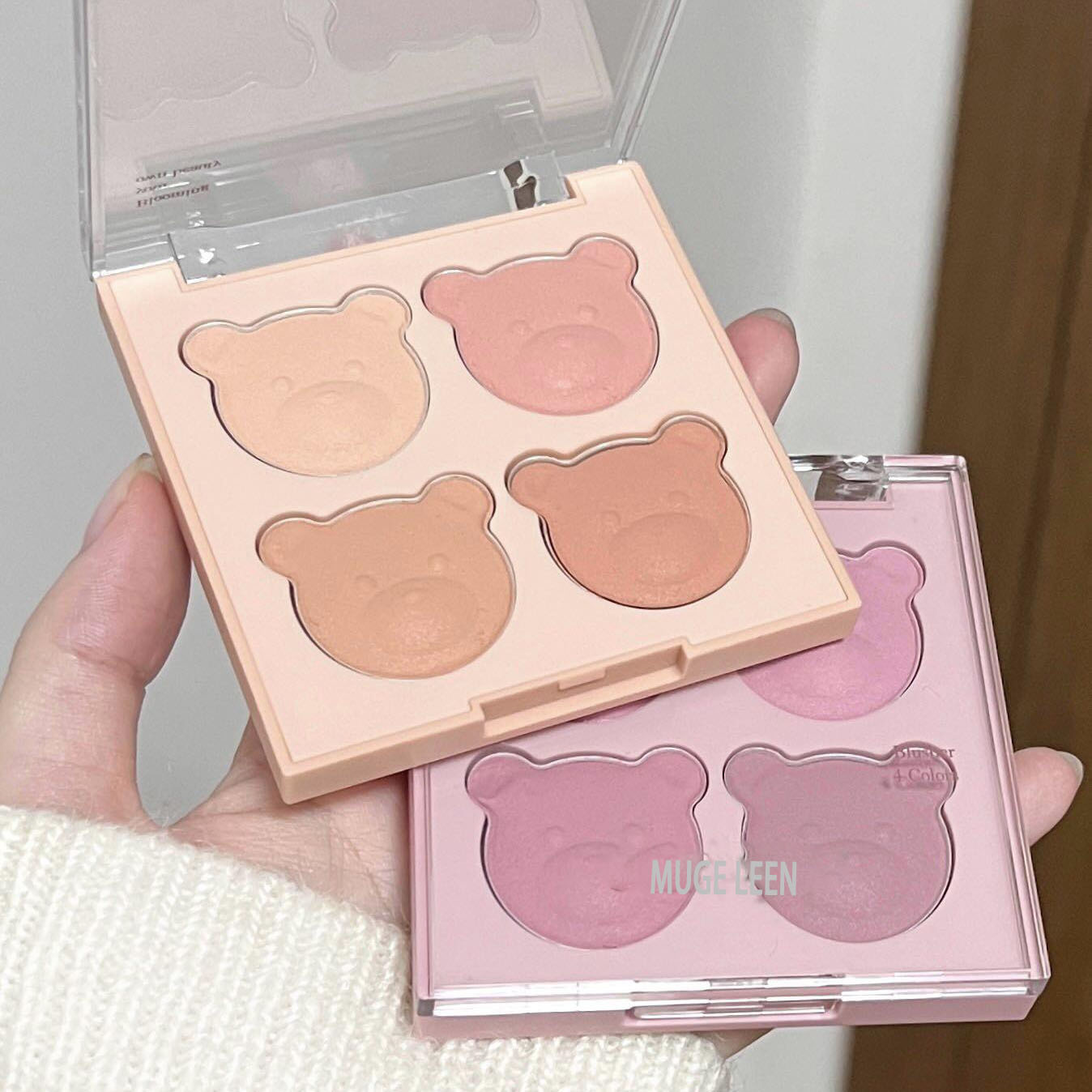 Mugeleen Bear Series Four-Color Blush Low Saturation Matte Korean Vitality Expansion Color Natural Girly Rouge