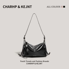CHARHP & KEJNT公式アメリカンギャルシルバーフリンジショルダーバッグ高級質感甘いクール脇下バッグレディース