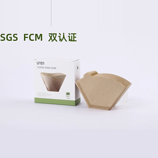 101 Coffee Filter Paper Fan-Shaped Coffee Paper V-Shaped Coffee Paper Tea Filter Paper Hanging Ear Coffee Filter Bag