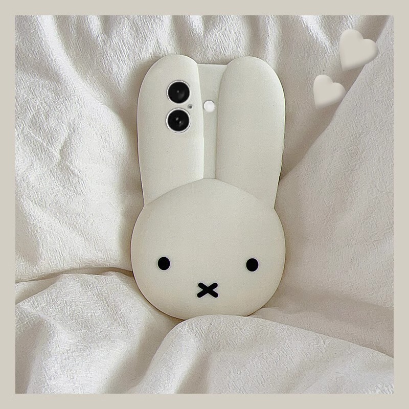 Miffy Rabbit White Suitable for Apple 16 17 Cute Huawei Honor Oppo Android Phone Case Silicone Protective Cover