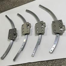 带齿非标环形齿条导轨精密圆弧轨道V型滚轮导轨滑座输送定制厂家