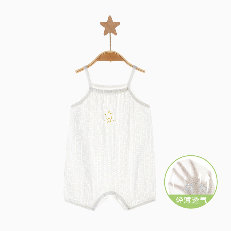 Ropa de bebé de una pieza, ropa de verano para recién nacidos, ropa de pedo delgada, chaleco para niños pequeños, camisola, ropa de verano para bebés para hombres y mujeres
