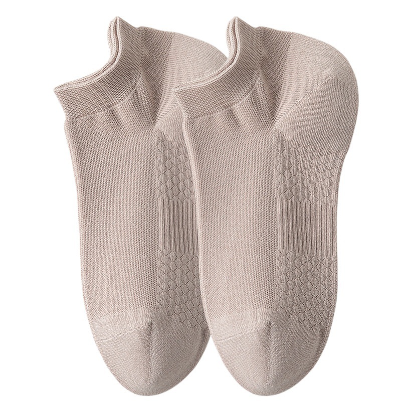 Calcetines de primavera y otoño calcetines de algodón de color sólido para Hombre Calcetines de algodón peinado de verano boca baja calcetines sin hueso transpirables para hombres Calcetines de hombre Zhuji