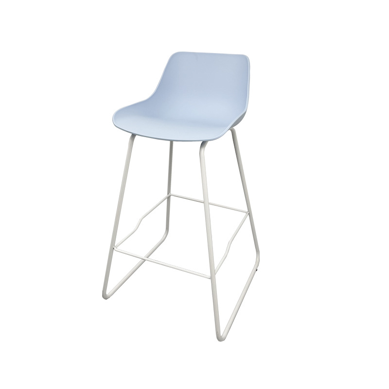 Fuente de fábrica moderna silla de bar de respaldo minimalista silla alta de hierro forjado bar recepción silla doméstica al por mayor