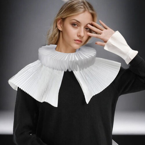  cosplay European and American court literary organ pearl retro sector fake collar shawl studio props