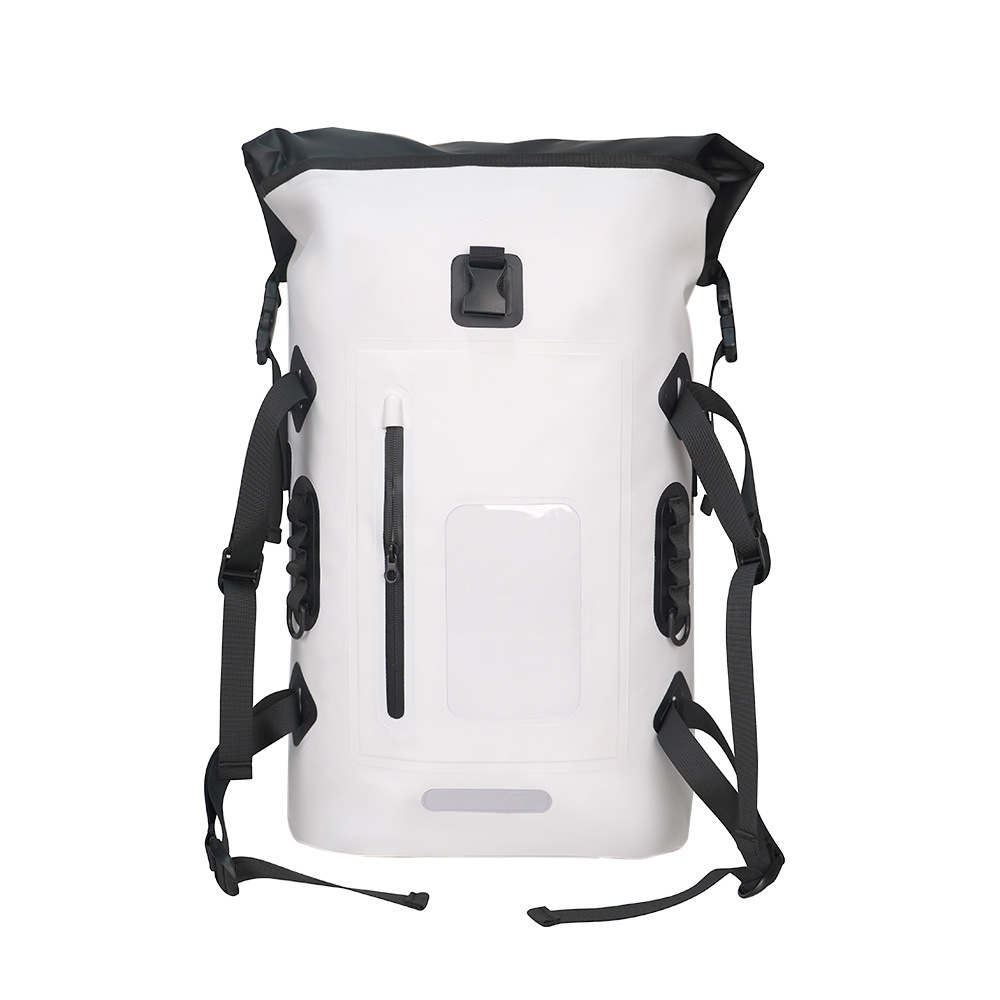 Cross-border e-commerce PVC waterproof backpack, outdoor waterproof bag, single and double shoulder bag, Su-style waterproof bag for rafting, hiking, and mountaineering