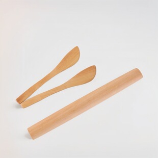 He Shi Home Furnishing Dried Noodle Catch Rolling Pin Solid Wood Household Dumpling Wrappers Artifact small size Rolling Noodles Wooden Rolling Pin