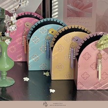 【欢喜物】原创设计2024母亲节贝壳珍珠系列鲜花手提盒花盒包装盒