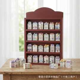 木质壁挂式多层置物架调料整理架多用途盲盒展示架多层置物架