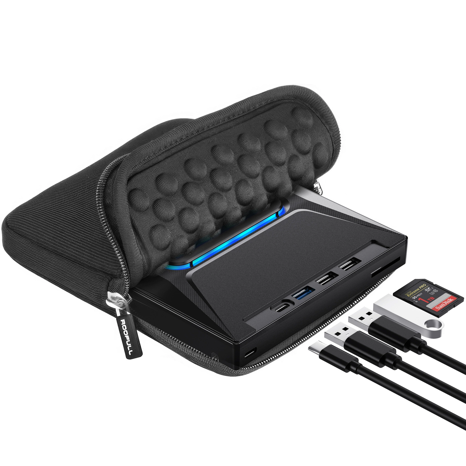 Кросс-бордер оптом USB/Type-C мобильный DVD-рекордер SD/TF карта пять в одном многофункциональный внешний оптический привод