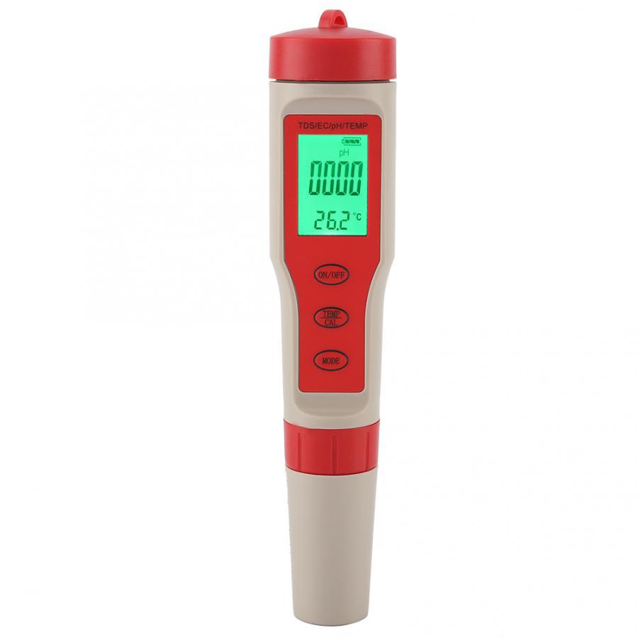 五合一水质检测笔四合一水质笔PH计PH测试仪水质检测仪 温度 盐度