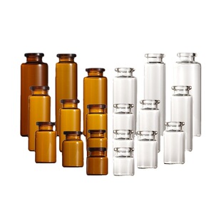 Factory in stock 2-30ml brown vials freeze-dried powder can hold cosmetics vaccine bayonet bottle silk screen logo