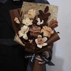 扭扭棒復古色系手工diy全套材料包自製鬱金香玫瑰花創意花束