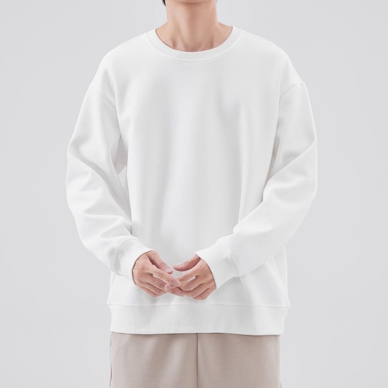 Men's Heavyweight Crew Neck Sweatshirt For Autumn And Winter_voghion.com