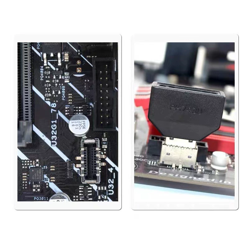 Материнская плата USB3 Type-E 20P на IDC 19P, передняя панель шасси адаптер расширения Type-A/Type-C