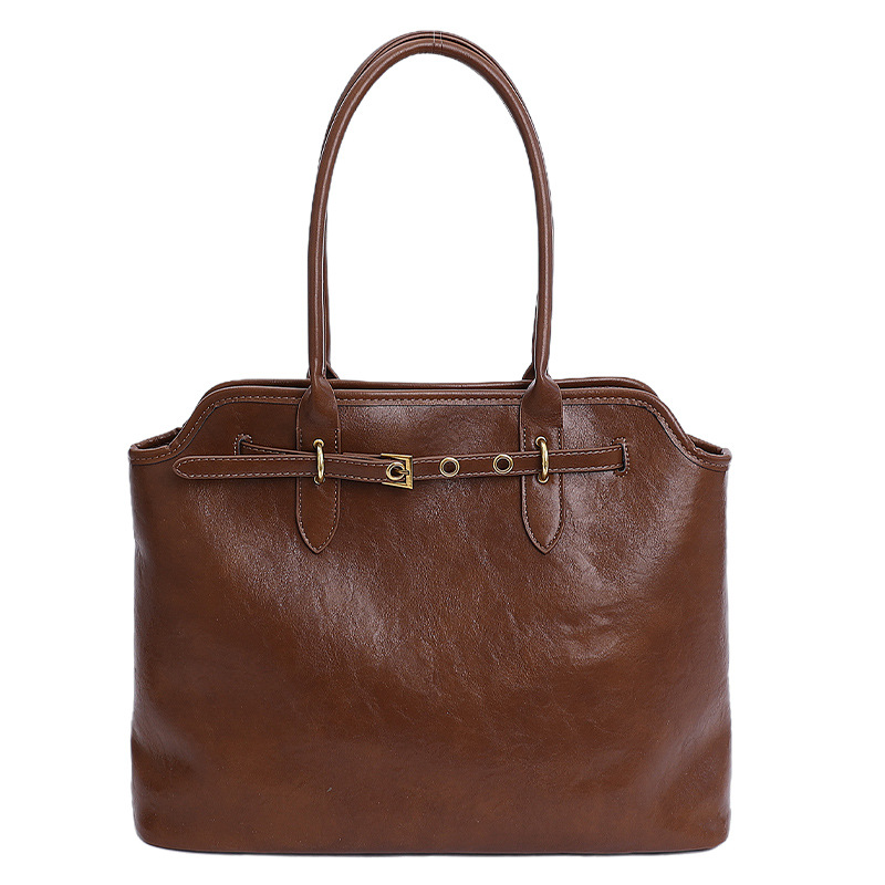 Bolsa para mujeres 2025 nueva bolsa de hombro de tendencia europea y americana transfronteriza gran capacidad de alta calidad retro bolsa de viaje