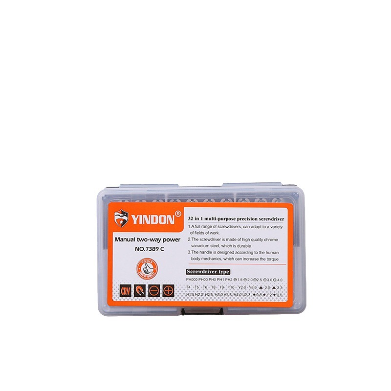 Gran caja ajustable telescópico 32-en-1 multi-función destornillador BIT SET reloj teléfono móvil reparación traje