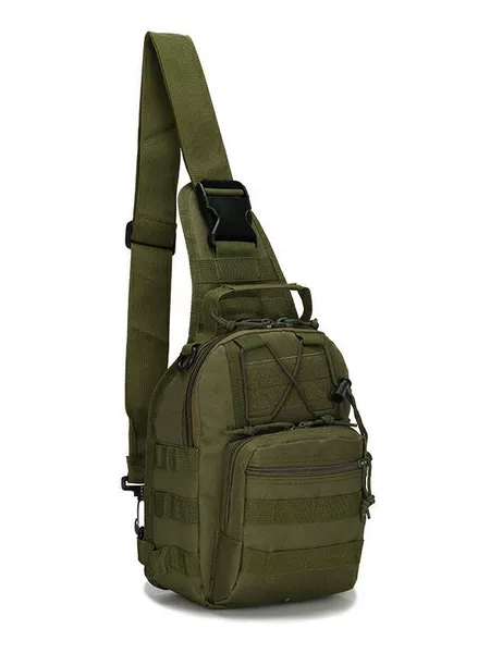 Military Bag Military Camouflage Oxford Cloth Cross-Body Shoulder Bag Men's Crossbody Bag Sports Outdoor Tactical Chest Bag