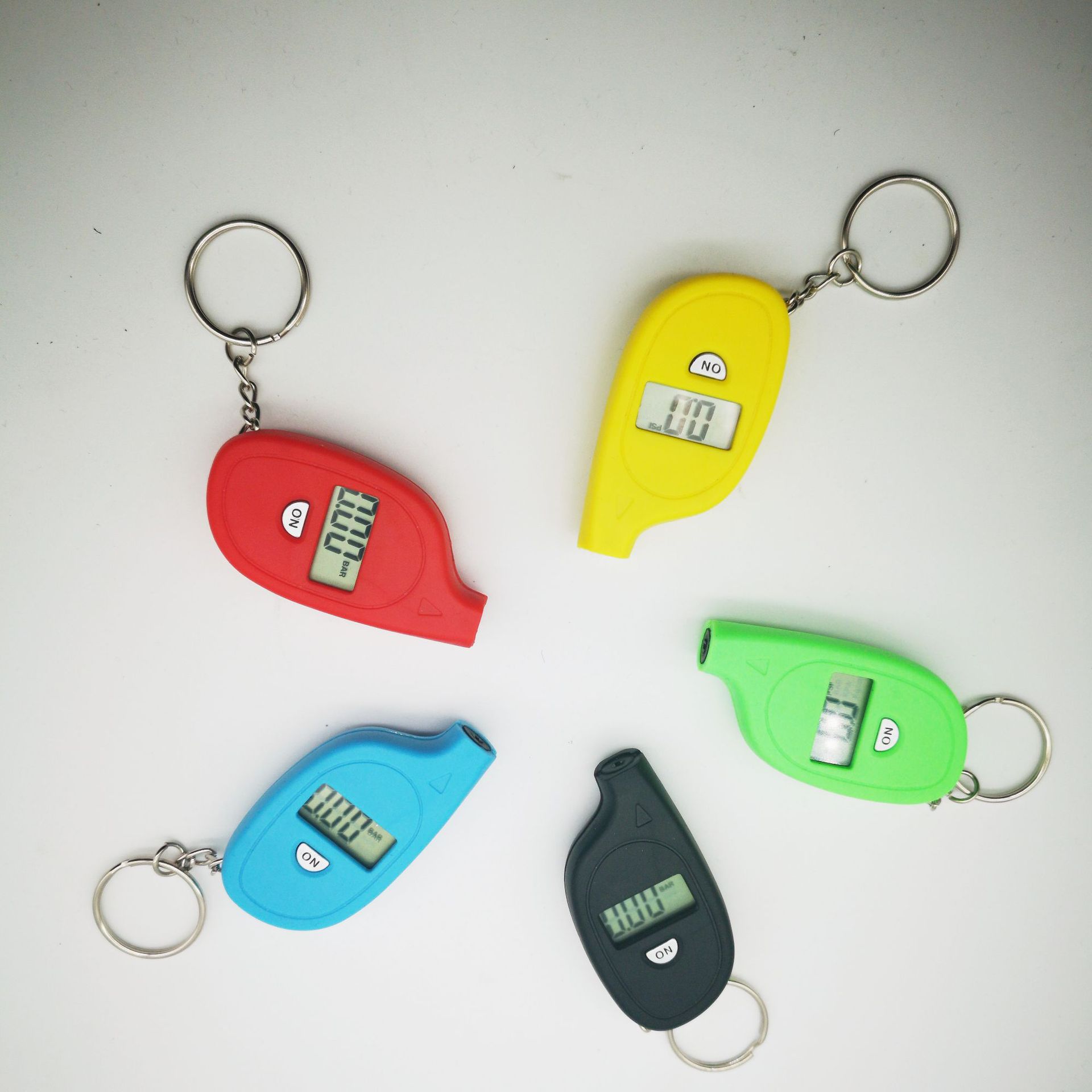 Keychain Tire Pressure Meter Digital Display Measuring Car Tire Pressure Mini Tire Pressure Meter Tire Pressure Gauge