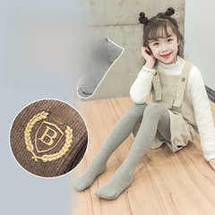2023 Spring and Autumn New Korean Style Cotton Gauze Gown Socks for Children, Girls' Outer Wearing Leggings Socks