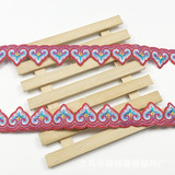 Пятно оптовая продажа, многоцветная сделай сам, этнический стиль, любовь, вышитая жаккардовая лента, украшение для одежды, этнические кружевные аксессуары