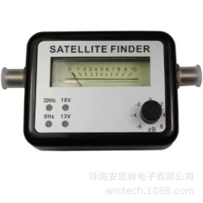 SF9504dB Серебряный фон черное слово спутникового сигнала поиска SAT finder