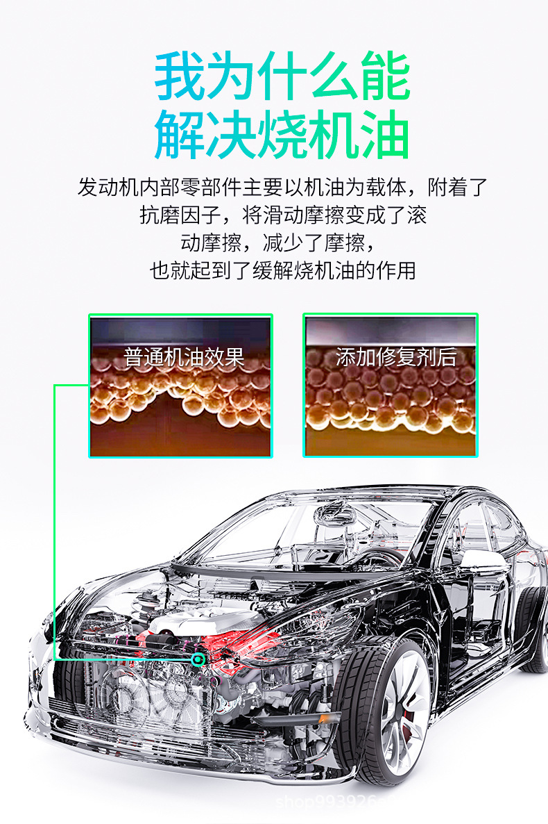 E-Luchi Car Engine Anti-Wear Agent, Noise Reduction, Powerful Treatment of Burning Oil, Oil Protection Additive