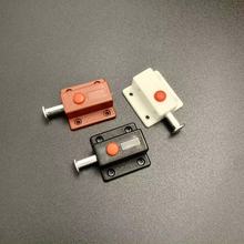 加厚家具五金塑料自动按钮插销带盖柜门全自动塑料弹簧插销厂家