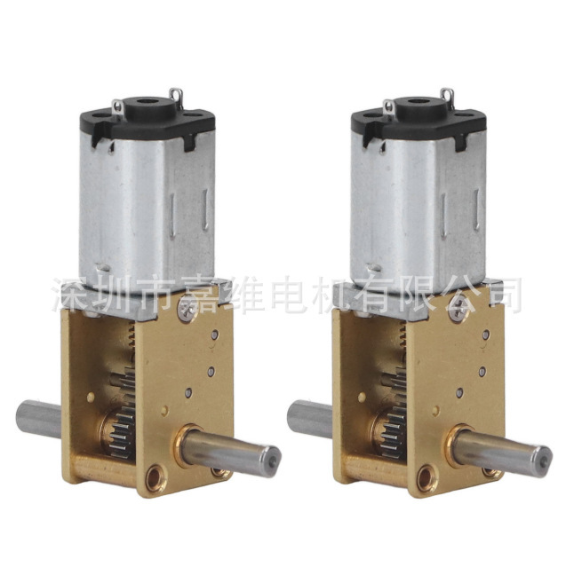 蜗轮蜗杆减速电机1218-N20直流齿轮马达D轴单双轴3V6V迷你微型|undefined