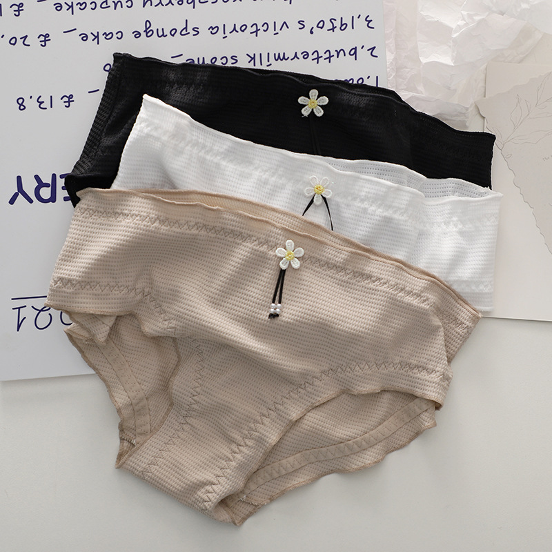 Japanese breathable silk cute sports elastic pants for students