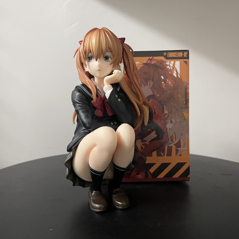 蹲姿明日香新福音战士美少女动漫潮玩车载手办周边模型摆件礼物|undefined