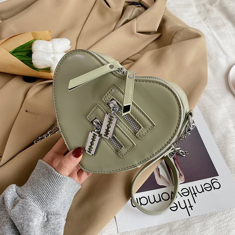 Japonés Harajuku lindo amor uniforme bolsa suave chica estudiante hombro bolsa de mensajero chica pu bolsa pequeña bolsa de viajero