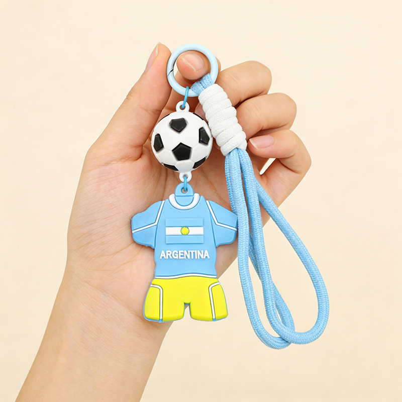 2026 World Cup Football Keychain Jersey Series Backpack Key Pendant Cartoon Car Keychain Accessories 2026 World Cup Football Keychain Jersey Series Backpack Key Pendant Cartoon Car Keychain Accessories